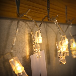 도매토피아 LED 클립 집게 전구 30구 4.8m, 단품, 전구색