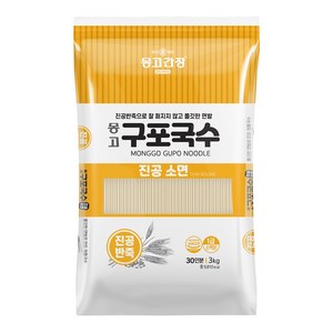 몽고식품 구포국수 진공소면, 3kg, 1개