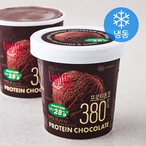 라이틀리 프로틴초코 아이스크림 (냉동), 474ml, 1개