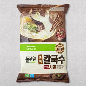 풀무원 즉석 사골 칼국수 2인분, 384g, 1개