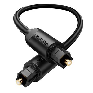 벤션 SPDIF Toslink 각대각 오디오 광케이블, 1개, 2m, 블랙