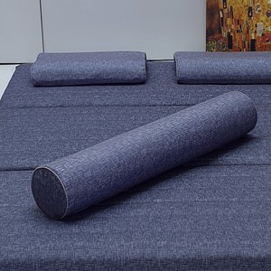 라버트리 라텍스 바디필로우, 실키 피치네이비, 가로 100cm x 지름 20cm