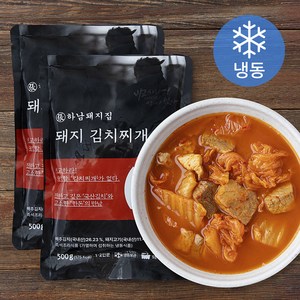 하남돼지집 돼지 김치찌개 1~2인분 (냉동), 500g, 2개