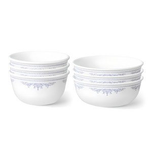 코렐 누보스케치 공기 3p + 대접 3p 세트, 혼합색상, 단품, 1세트