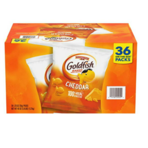 페퍼리지팜 골드 피시 체다 크래커 36개입x35g Pepperidge Farm Goldfish Cheddar Crackers 36ct, 35g, 1개