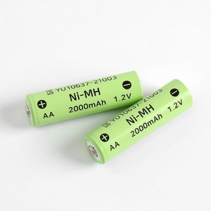 니켈수소 배터리 충전지 충전 건전지 AA 2000mAh 1.2v 2개 세트, 1개