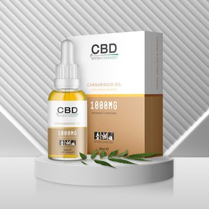 영국 직수입 카나비노이드 고함량 햄프씨드오일 1000mg CBD CBG 대마종자유 오일, 1개, 30ml