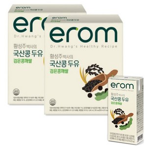 황성주박사의 국산콩두유 검은콩깨쌀 190ml 32팩 48팩 64팩, 2세트, 3.04L