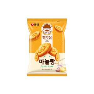 농심 빵부장 마늘빵 스낵, 55g, 10개