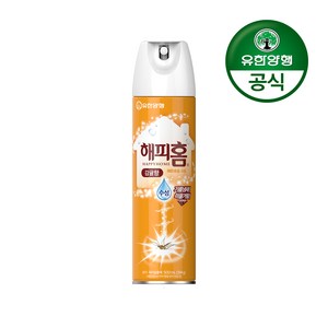 유한양행 [본사직영] 해피홈 모기약 수성 에어로솔 감귤향 500mL, 1개