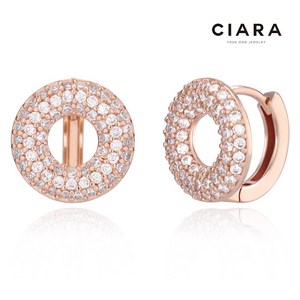 CIARA 14K Novaa 빅서클 원터치 귀걸이(GoldPlated)