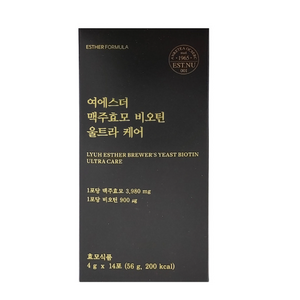 New 여에스더 맥주효모 비오틴 울트라 케어 14포 9박스, 56g, 9개