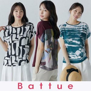 바띠(BATTUE) [BATTUE] 반전 냉감 티블라우스 3종