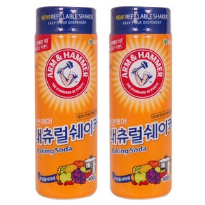 암앤해머 내츄럴 쉐이커 베이킹소다, 400g, 2개