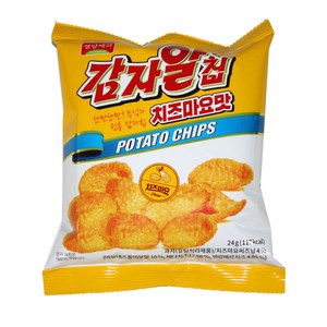 감자알칩 치즈마요맛 24g 과자 안주 간식, 1개