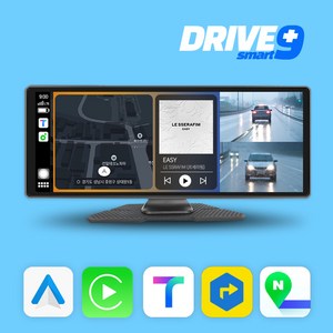 모비디안 DRIVE9 스마트 모니터 안드로이드오토 카플레이 미러링 블랙박스 탑재 주행보조시스템기능 9인치 올인원 내비게이션, DRIVE9 스마트모니터 + 외장 GPS 안테나(전용), WAC900SM, 1GB