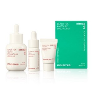 이니스프리 블랙티 유스 인핸싱 앰플 50ml + 인핸싱 앰플 12ml + 인핸싱 크림 10ml 세트, 2세트