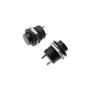 원형 푸쉬버튼스위치 R13-507 BLACK 16MM