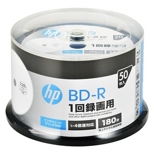 BD-R 25GB VBR130YP50SH1 휴렛 팩 카드(HP) 1회 녹화용 블루레이 디스크 50장 팩, 1개