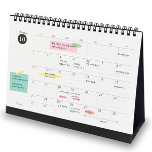 아이씨엘디자인 Desk Schedule Calenda 2025 라지, 블랙, 1개