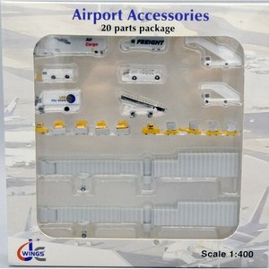 공항디오라마 모형 제이씨윙 400스케일 Airport Accessories 20 Parts Package[제이씨윙-1/400], 1개