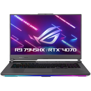 에이수스 2023 ROG 스트릭스 G17 라이젠9 라이젠 7000 시리즈 지포스 RTX 4070, Eclipse Gray, 512GB, 16GB, Free DOS, G713PI-LL006