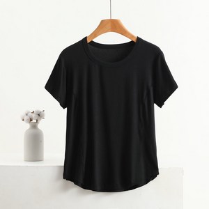 여성 라운드넥 빅사이즈 반팔 티셔츠 XL~5XL