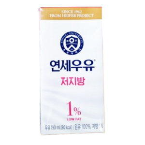 연세우유 저지방 우유 190ml 24개