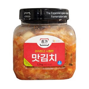 대상 종가집 아삭하고 시원한 맛김치 썰은 국내산 김치, 1개, 1.2kg