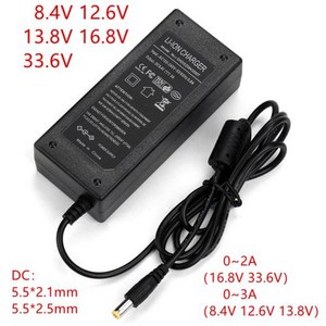 AC DC 어댑터AC-DC 4.2 V 8.4 12.6 16.8 1A 2A 3A 충전기 전원 공급 장치 어댑터 1000MA 18650 리튬 배터리, 09 4.2V 3A_02 EU plug