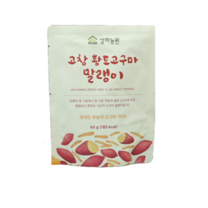 상하농원 고창 황토고구마 말랭이, 60g, 20개