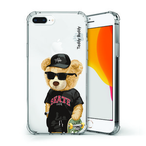 테디버디 투명 방탄 젤리 핸드폰 케이스 아이폰7+ / 아이폰8+ / 아이폰XR / 아이폰XS MAX / 아이폰14 시리즈