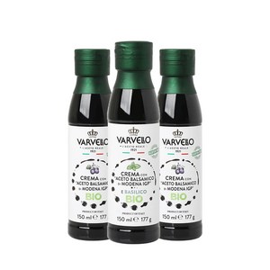 발베로 발사믹글레이즈 소스 크림 150ml, 오리지널+오리지널+바질, 1개