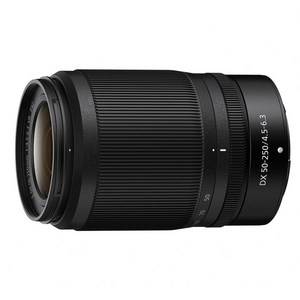 Nikon 망원 줌 렌즈 NIKKOR Z DX 50-250mm f4.5-6.3 VR Z 마운트 DX 렌즈 NZDXVR50-250, 단일 옵션