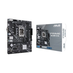 ASUS PRIME H610M-K D4 메인보드 (LGA1700/M-ATX/H610/DDR4), 1개, 선택하세요