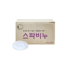 뉴 스파비누 130g 80개입 1박스 업소용 사우나 대용량 호텔용, 스파비누 120g x 40개 세수비누 헬스장비누 대용량