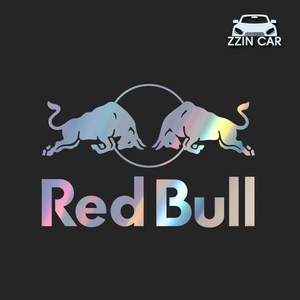 찐카 RedBull 로고 캠핑 데칼스티커 ZCCP-16 /캠핑스티커 /캠퍼스티커, 1개, 소형-홀로그램