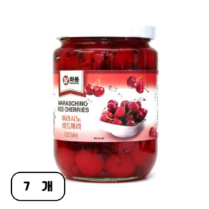 화풍 마라시노 레드체리(꼭지있음) 375g 체리, 7개