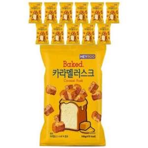 헤이루 카라멜 러스크 100g 한박스, 12개