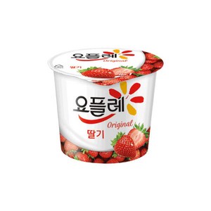 빙그레 요플레 오리지날 요거트 딸기 180g, 24개