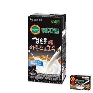 베지밀 검은콩 아몬드&호두 두유, 190ml, 24개