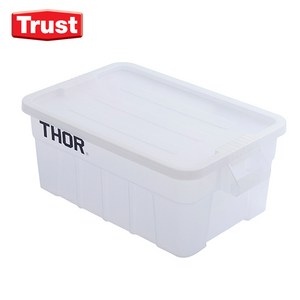 트러스트 53L 토르 토트 박스 (Tote box) SET 덮개 포함, 반투명, 1개