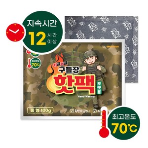 순수국내생산 온기나눔 구들장 프리미엄 핫팩 100g, 100개