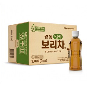 광동 밀싹보리차 무라벨 330ml 40개, 0.33ml, 1세트