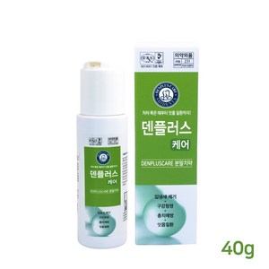 [한국시덴타]천연치약 미백치약 덴플러스 분말치약 40g, 1개