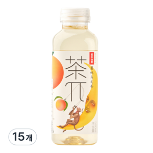 차파이 복숭아 우롱차, 500ml, 15개