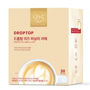 드롭탑 925 바닐라라떼, 18g, 30개입, 2개, 18g