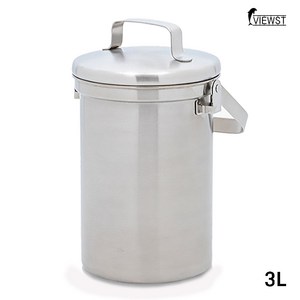 [고강도] 뷰스트 100% 올스텐 음식물 쓰레기통 3L, 1개