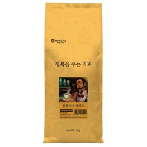 맥널티커피 행복을 주는 커피 콜롬비아 블렌드 분쇄원두, 1kg, 1개