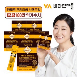 비타민마을 100만 역가수치 카무트 브랜드밀 프리미엄 효소 100 골드 30p, 60g, 6개